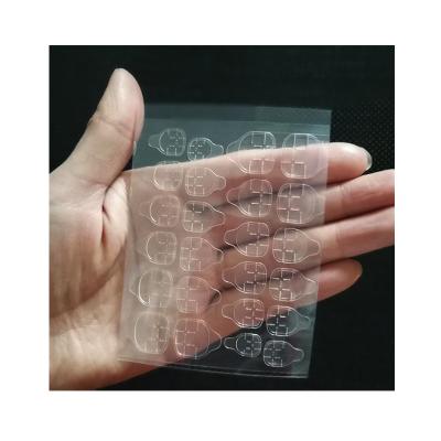 China 24 Double Side Transparent Jelly Adhesive Face Nail Glue Supplier Eco-friendly Odorless Adhesive Waterproof Suppliers for sale