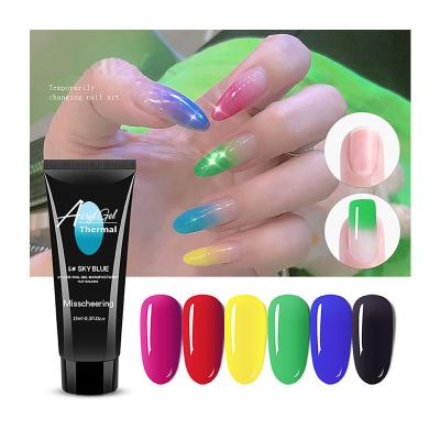 China 15ML Glue Glue 15ML Long Lasting Crystal Gel XL Extension Soft Crystal Glue Temperature Change Gel Nail Extensions for sale