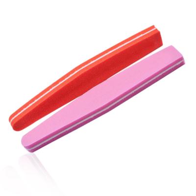 China Finger Nail Nail+foot Ready To Boat Nail Tools Tape Block Sponge Folder Private Labeling Polishing Reusable Pink Nail File for sale