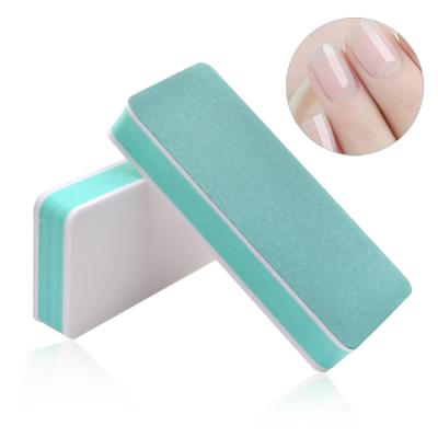 China Finger Nail+foot Nail Art Sponge Polishing Strip Can Be Rubbed Right Angle On Both Sides 80/80 Grit Maker Professional Nail File Block for sale