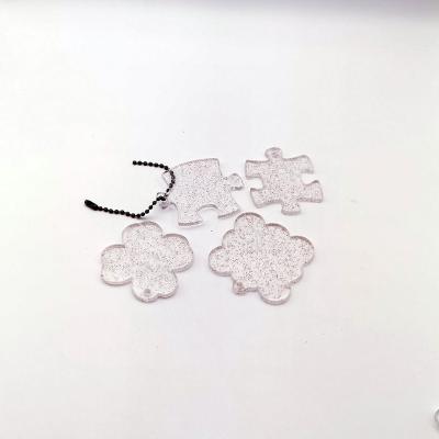 China Simple transparent acrylic pendant with various shapes is decorated with sequins and can be DIY for sale