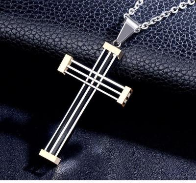 China Latest Personality Design TRENDY Fashion Stainless Steel Crossover Multilayer Necklace for sale