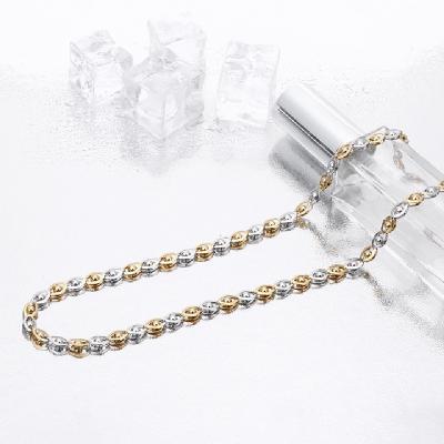 China Slim Knitting Chain Collection, Trendy Lady New Arrival Stainless Steel Multi Intermittent Plating Colors For Choice for sale