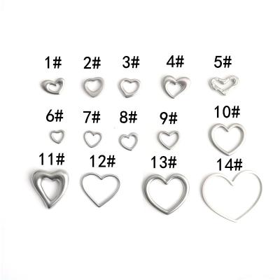 China European and American stainless steel hollowed out love pendant, fashionable cool punk hip-hop, DIY personalized matching jewelry for sale