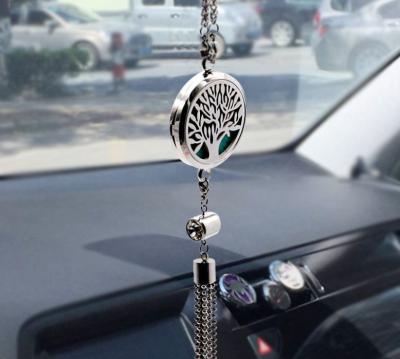 China Fashion Collection Designs Jewelry Car Air Cooler Essential Oil Diffusing Pendant Mirror Polished Only Hang On Car for sale