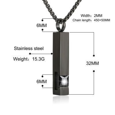 China FASHIONABLE Stainless Steel Cremation Urn Pendant Ash Holder Mini Keepsake Necklace Bone Collection For Deceased People And Pets for sale