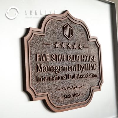 China Europe SUNRISE SIGN Manufacturer Custom Bronze Memorial Plaques Brass Plate Metal Wall Plaque With Quotes for sale