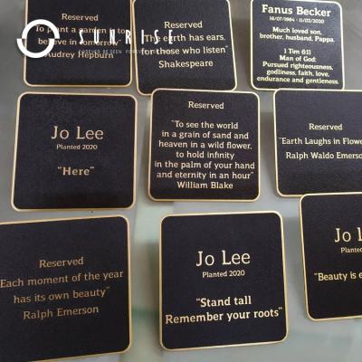 China Long SUNRISE SIGN Manufacturer Custom Small Memorial Name Plates Brass Engraving Plates Durable Anti-corrosion Brass Plate for sale