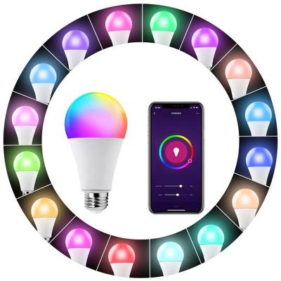 China Popular Residential Amazon WiFi Led Light Bulb E26 9W RGB Smart LED Light Bulbs Alexa and Google for sale