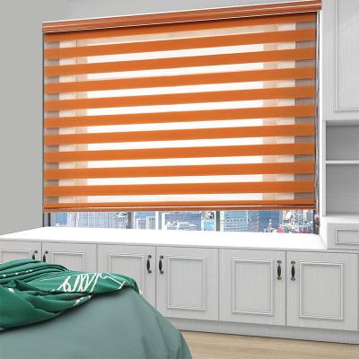 China White Blackout Browncurtains For Living Room Blackout Day And Night Blinds for sale