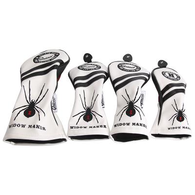 China Protect Golf Clubs Custom PU Leather Golf Clubs Wooden Headcover Golf Head Covers for sale