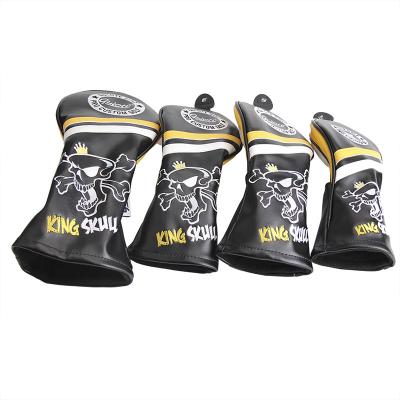 China Protect Golf Clubs OEM PU Leather Golf Club Headcover Set High Quality Golf Wood Head Cover for sale