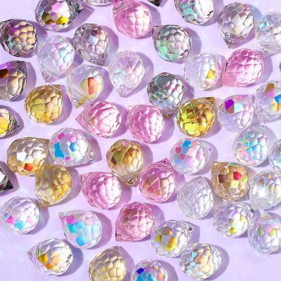 China Pointback New Arrival 8*10mm Shiny Colorful Strawberry Faceted Glass Beads Crystal Ab Glass Rhinestone For Diy Bracelet Dangle Earring for sale