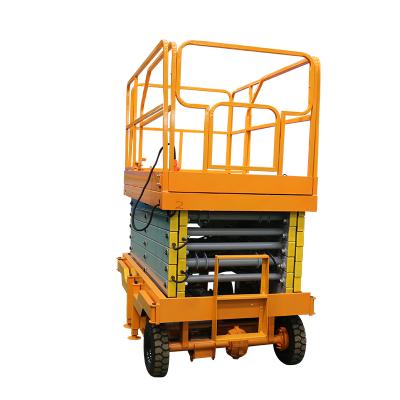 China Aerial Electric Hydraulic Hydraulic Hydraulic Scissor Lift Construction Works Hydraulic Mobile Electric Scissor Lift Platform for sale