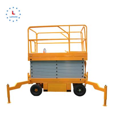 China Construction Hydraulic Works Lift 6m Aerial Mobile Lift Height Electric Mobile Scissor Lift Factory for sale