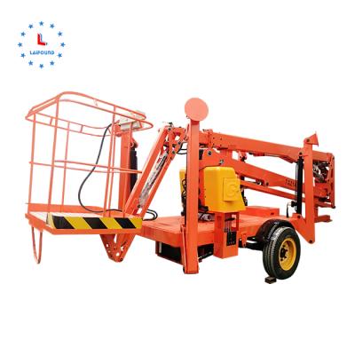 China Aerial Electric Telescopic Hydraulic Construction Work Lift Sky Lift Trailer Mounted Work Platform for sale