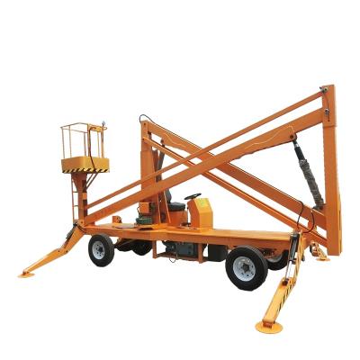 China Hydraulic aerial telescopic cylinder lift lift platform cherry orchard cherry harvester for sale for sale