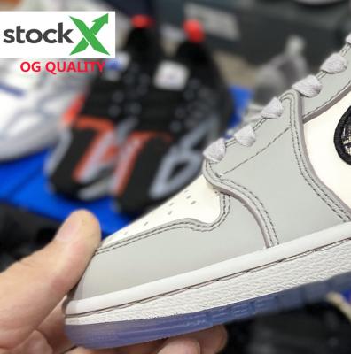 China Wholesale Travis AJ 1 Blue Mens Fashion Sneakers Retro Jodans High OG Air Indoor+outside Hyper Dark Royal College Mocha for sale