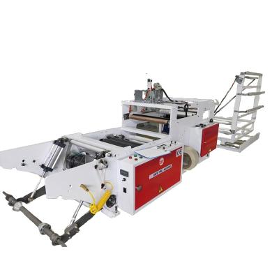 China FILM GENERATING high speed poly folding film edge system SAUSAGE TUBE sheet automatic melting bag making machine opp bopp bag making machine for sale