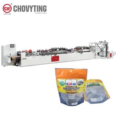 China Factory Price Multifunctional 3 Sides Sealer With Zipper Laminated Pouch Bag Making Machine From China Grape Bags Candy Bags for sale