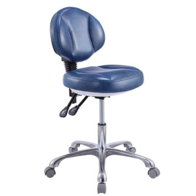 China New Type Leather Zinc Alloy Dental Furniture Foot Chair Clinic Horse Horse Stool for sale