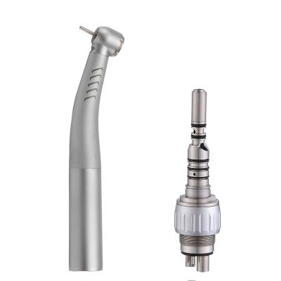 China Dental Standard Main Ceramic Bearing Type Handpiece Push Button Fiber Optic Handpiece PC-601 Air Turbine 6 Hole 9000L for sale