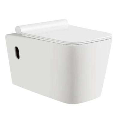 China Small Size Concealed Cistern Five-stage Cyclone Siphon Water-saving Fully Automatic Wall Mounted Smart Toilet for sale