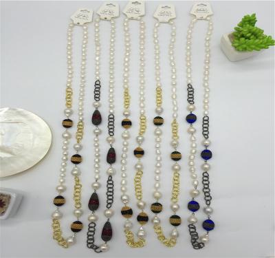 China New Design CLASSIC Handmade Freshwater Pearl Pearl Necklace High Quality Good Prices for sale