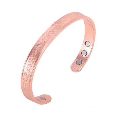 China CLASSIC Wholesale Health Magnetic Copper Bracelet with 6 Magnets for sale