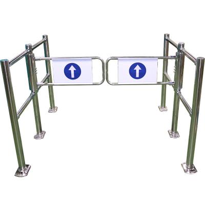 China high quality 2.0mm - 201 stainless steel tube durable using various supermarket manual security turnstiles one way gate for sale