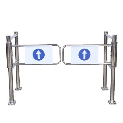 China stainless steel 2.0mm - 201 tube made in china and durable one way hand push gate security protection turnstile for sale