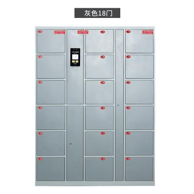 China WISCO Waterproof Smart Face Locker Smart Parcel Locker 0.8mm Cold Rolled Plate For Supermarket Occasions for sale