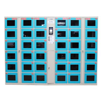 China WISCO latest modern design smart logistics 0.8mm cold rolled plate wrapped lockers face recognition smart lockers for sale