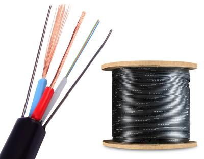 Cina OEM Composite Fibra Cable Customized Outdoor Optical Fiber + Power cable 4 8 12 24 Core Hybrid Power Fiber Optical Cable in vendita