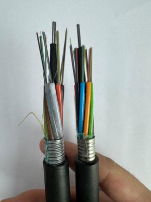 中国 Outdoor armoured 24 cores single mode fiber optic cable GYTA GYTA 販売のため