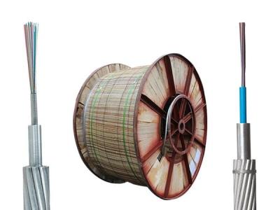 China 12 24 48 96 144 Core Outdoor Aerial Cable Opgw Ground Wire Composite Ground Wire Opgw Fiber Optic Cable for sale