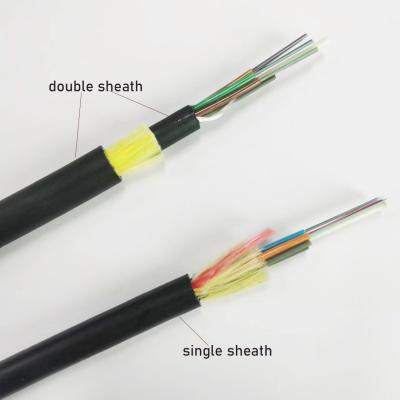 China 72 core 96 hilos ADSS Cable de fibra optica fiber optic cable price list for sale