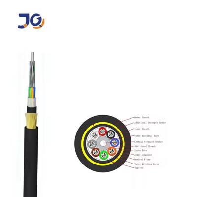 中国 96 Core ADSS Outdoor All Dielectric Aerial Cable Optical Fiber Cable With Aramid Yarn Fibra Optica Adss Cable 販売のため