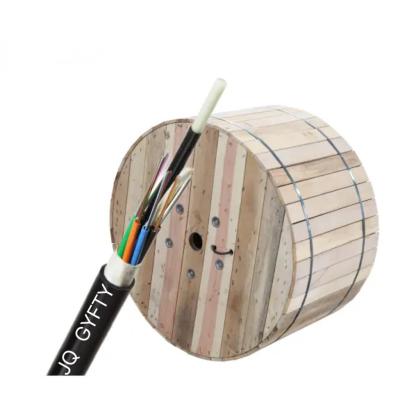 China 144 Core Single Mode G652D GYFTY Non Metal duct outdoor fiber optic cable for sale