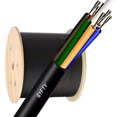 China 72 Core GYFTY Gel-Filled Non-metallic Strength Member Telecommunication Fiber Optic Cable for sale