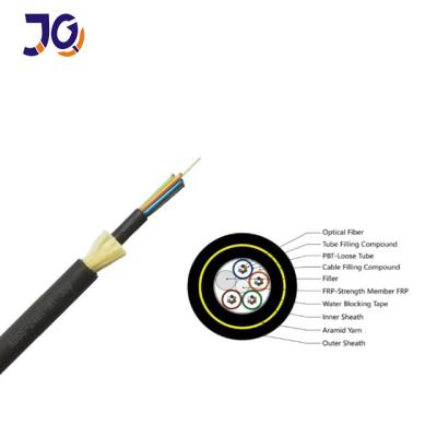 China Jiqian Factory ADSS Self-Supporting Optic Fiber Cable 12 24 48 Core Span 120m Fiber Optic Cables G652D ADSS 567 Core for sale