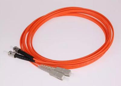 China Optisch het Flardkoord van de aanpassingsftth Duplexom3 Multimode 3.0mm Vezel Te koop