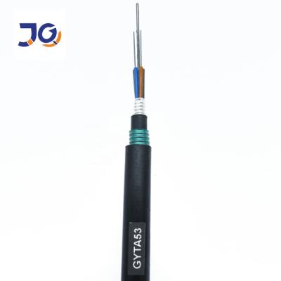 China Del cable de fribra óptica al aire libre GYTA53 del entierro base directa 12/24 por encima/48 en venta