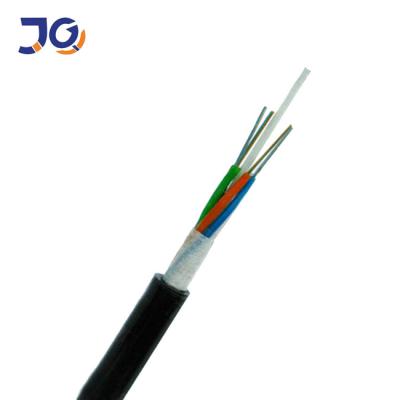 China Outdoor Single mode Duct G652D FRP strength member 12 24 48 96 core optical fiber cable fibra optic GYFTY for sale