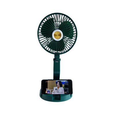 China New Hotel Fashion Design Usb Charger Smart Home Mini Portable Electric Fan With Light for sale