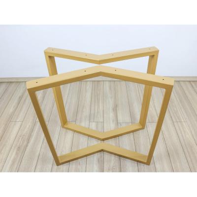 China Modern Furniture Table Legs Heavy Duty Desk Dining Modern Office Table Legs For Table Gold L Shape Steel Coffee Dining Luxury Metal for sale