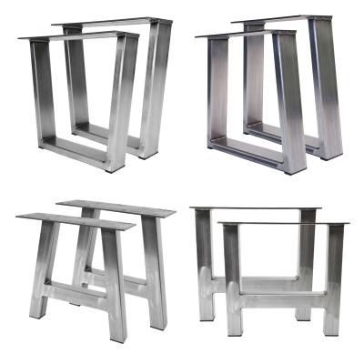 China Square Trapezoids Modern Rectangles Furniture Bench Legs Metal Table Legs For Modern Dining Coffee Table Stainless Steel Wholesale for sale