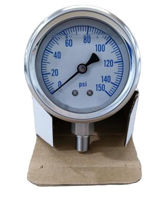 China Y63MM SS-A type (bottom mount)all stainless steel pressure gauge SS-A type (bottom mount) for sale