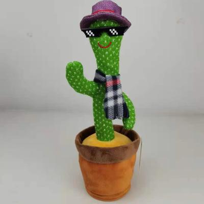 China TCXW060903 Plush Cactus Plush Toys Dancing Electronic Cactus Shaking Childhood Funny Toys With Song for sale