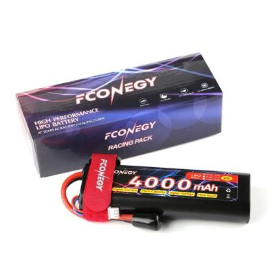 China Toys High Rate 7.4V 50C 4000mAh Rc Heli Lithium Ion Rechargeable Batteries Car for sale